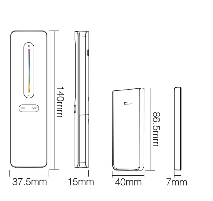 Synergy 21 LED Fernbedienung 2,4GHz RGB+CCT (w) *Milight/Miboxer*