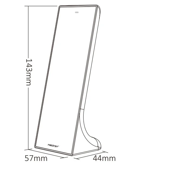 Synergy 21 LED Fernbedienung 2,4GHz single color 3 Zonen vertikal (w) *Milight/Miboxer*
