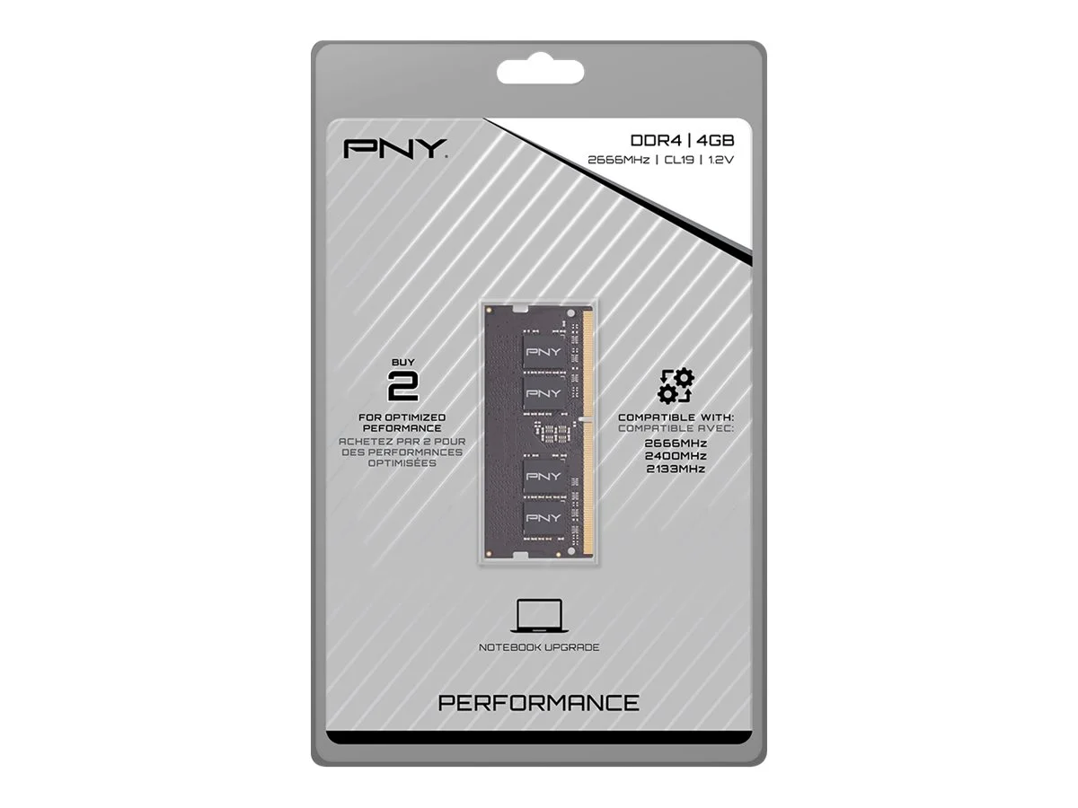 PNY 4GB Sodimm PC4-21300-DDR4 2666Mhz