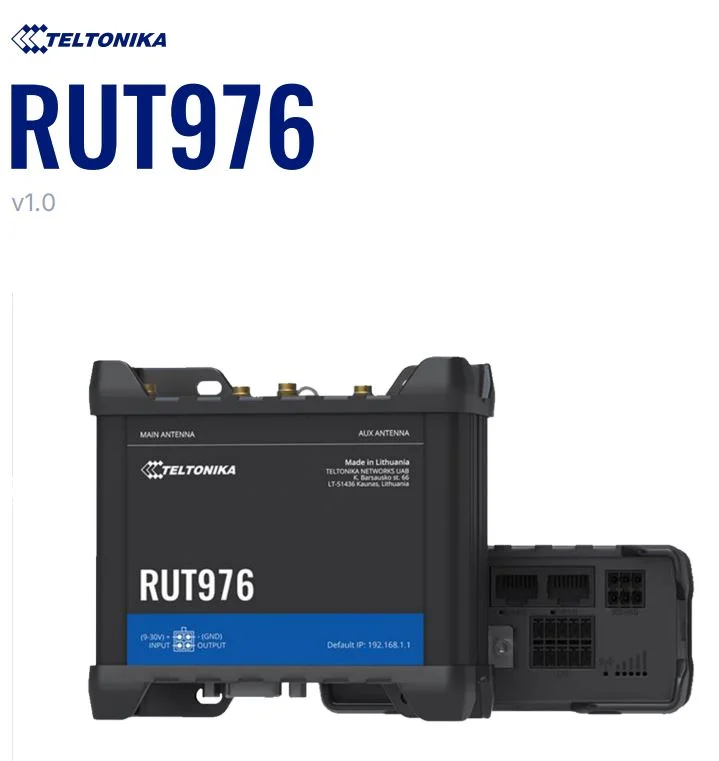 Teltonika · Router · RUT976 · Redcap 5G Router · eSIM