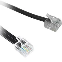 Kabel TK DSL RJ45/RJ11-Stecker 3m, schwarz,