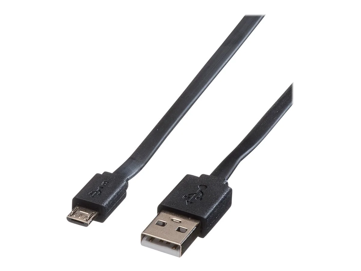 ROLINE USB 2.0 Kabel USB A ST - Micro 1m