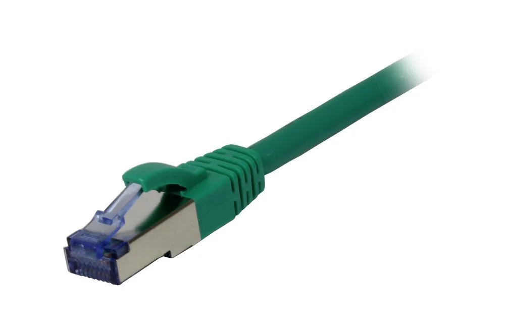Patchkabel RJ45, CAT6A 500Mhz, 20m, grün, S-STP(S/FTP), AWG26, LSZH, Synergy 21