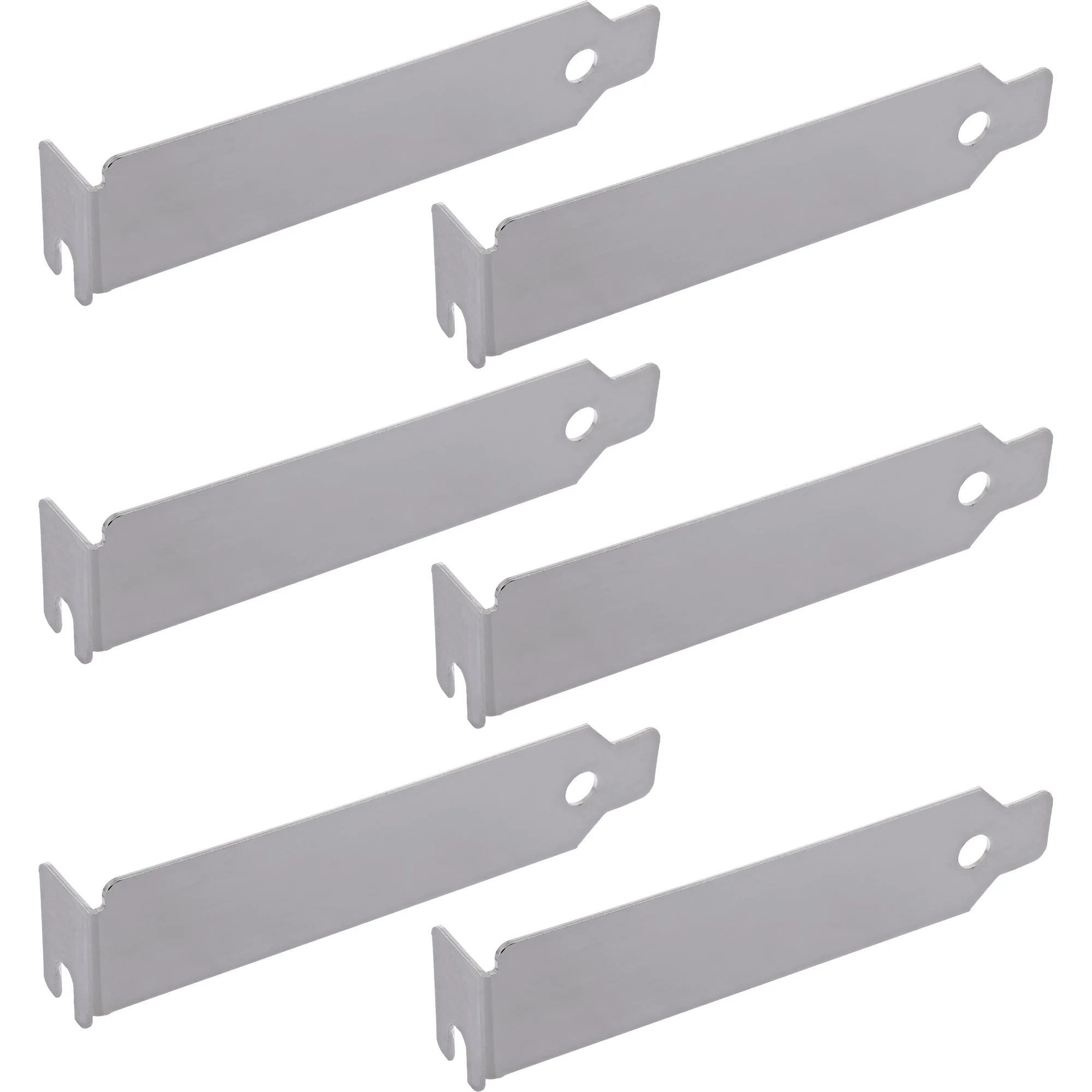 InLine® Slotblenden-Set, PCI Low-Profile, Aluminium, 6 Stück