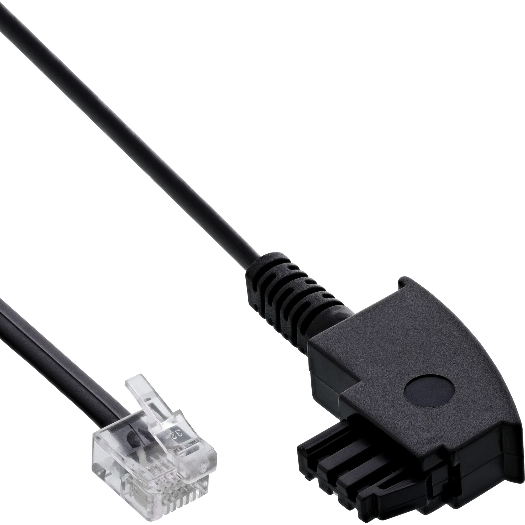 InLine® TAE-F Kabel, für DSL Splitter, TAE-F ST an Western 6/2 DEC ST, 2m