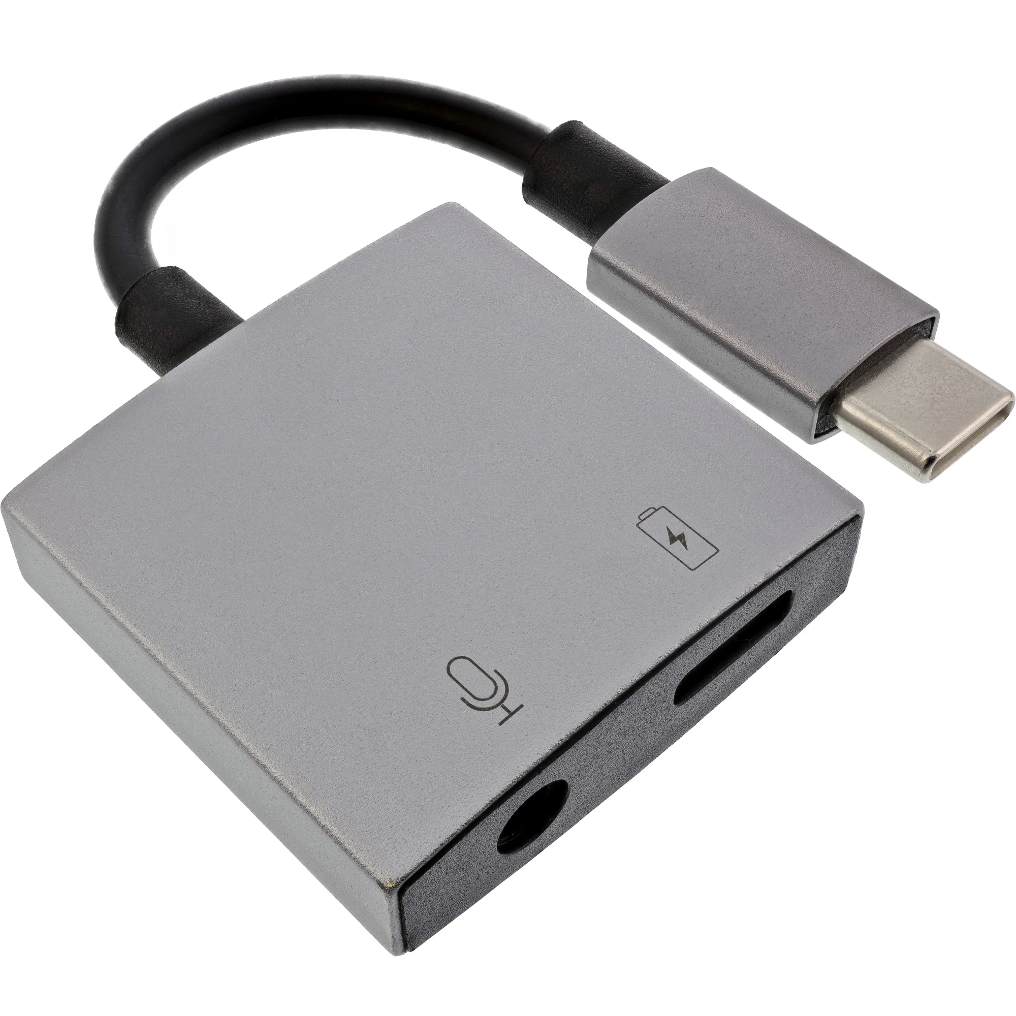 InLine® USB-C Audio Adapter, USB-C zu 3,5mm Buchse + PD 30W