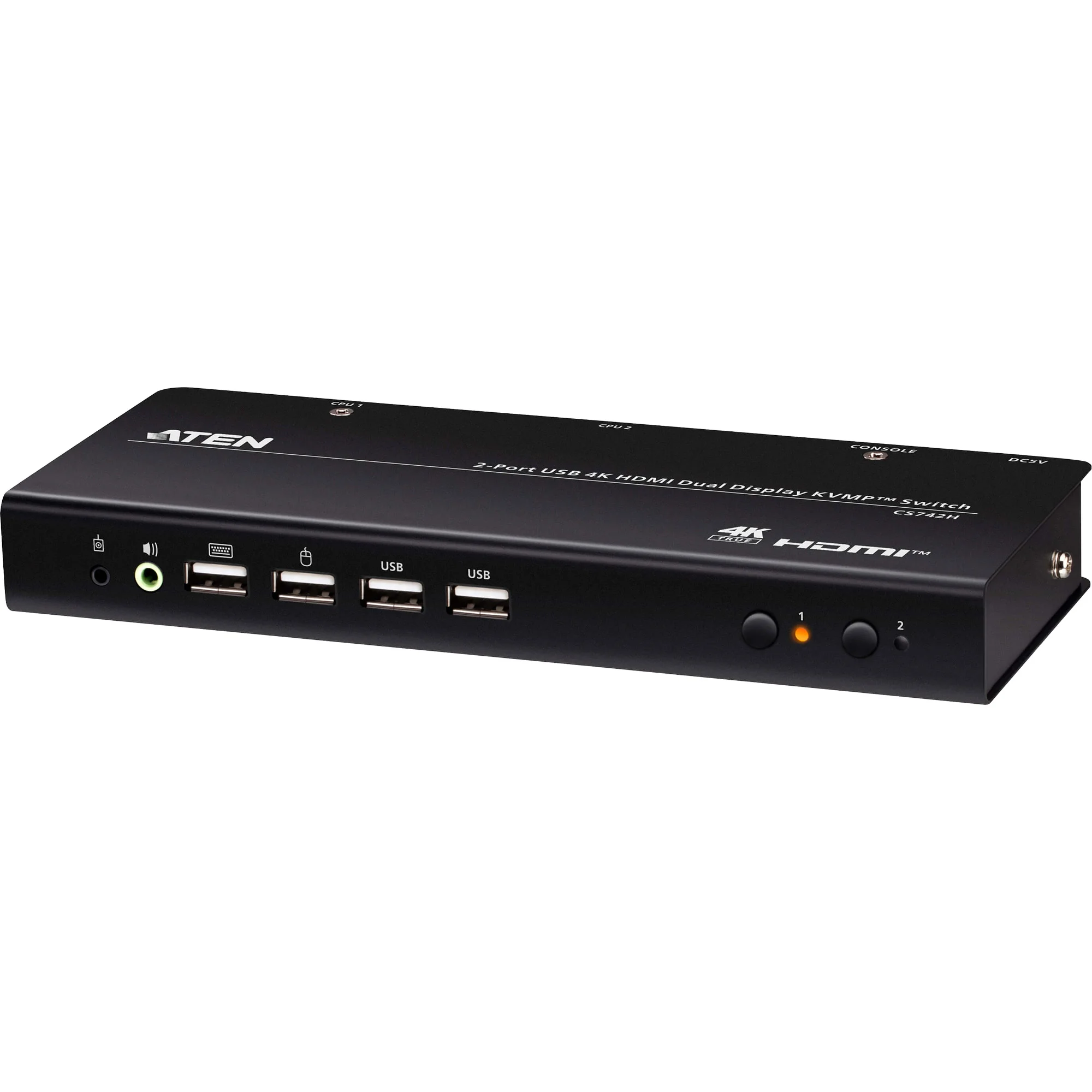 ATEN CS742H 2-Port USB 4K HDMI Dual Display KVMP Switch
