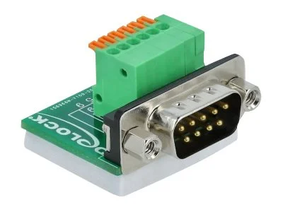 DELOCK D-Sub 9 Stecker zu Terminalblock