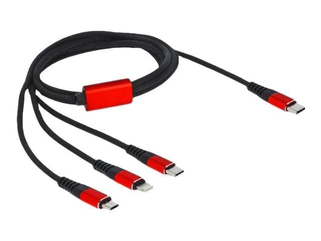 DELOCK USB Ladekabel 3in1 USB Type-C 1m