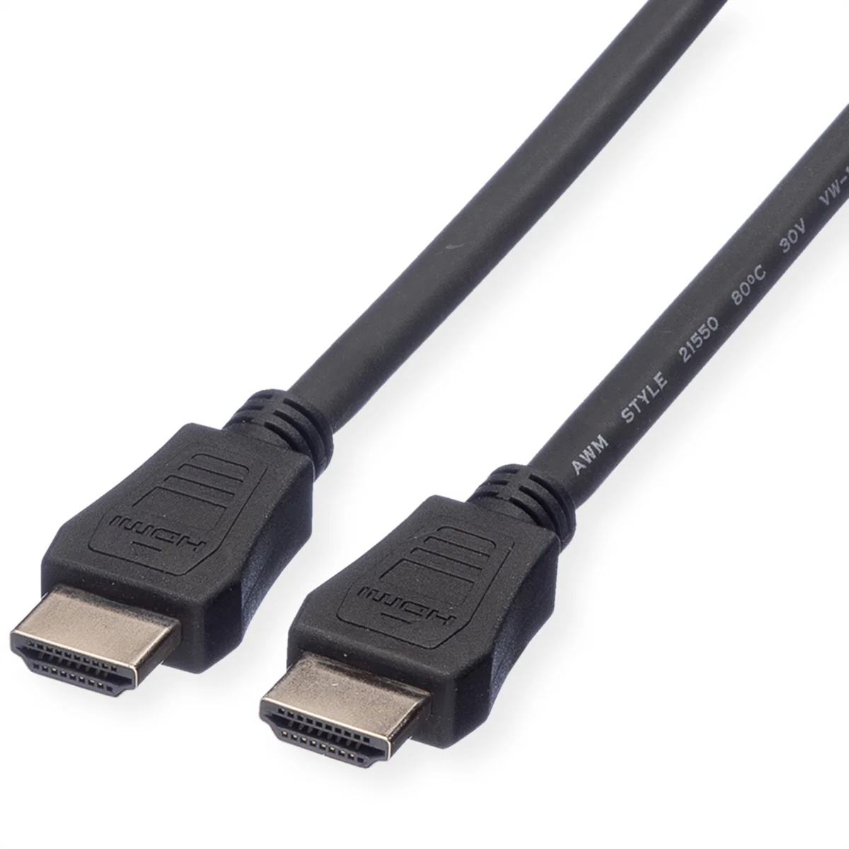 VALUE HDMI High Speed Kabel mit Ethernet, LSOH, schwarz, 2 m