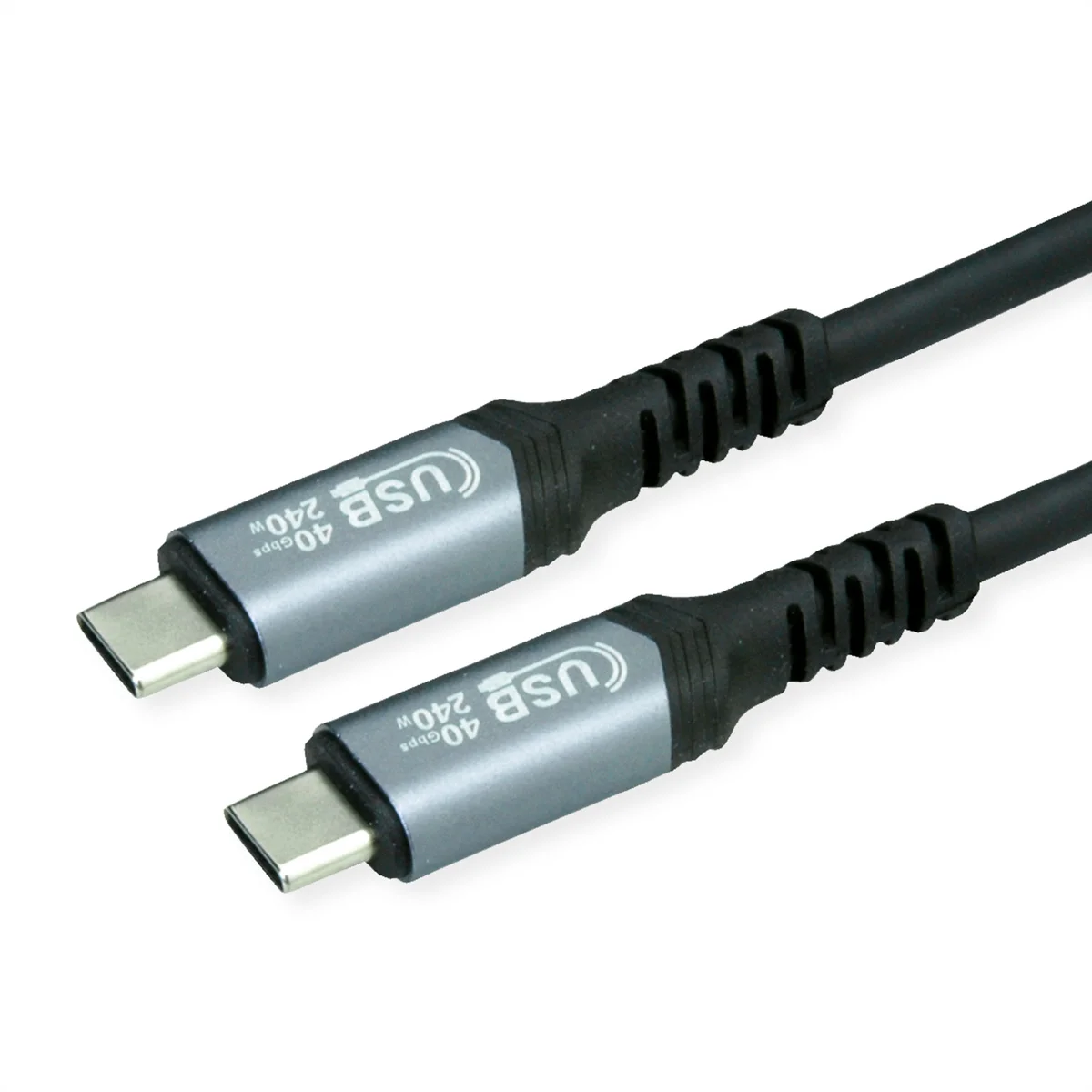 VALUE USB4 Gen3x2 Kabel, C?C, ST/ST, 8K UHD-2, 40Gbit/s, 240W, schwarz, 1 m