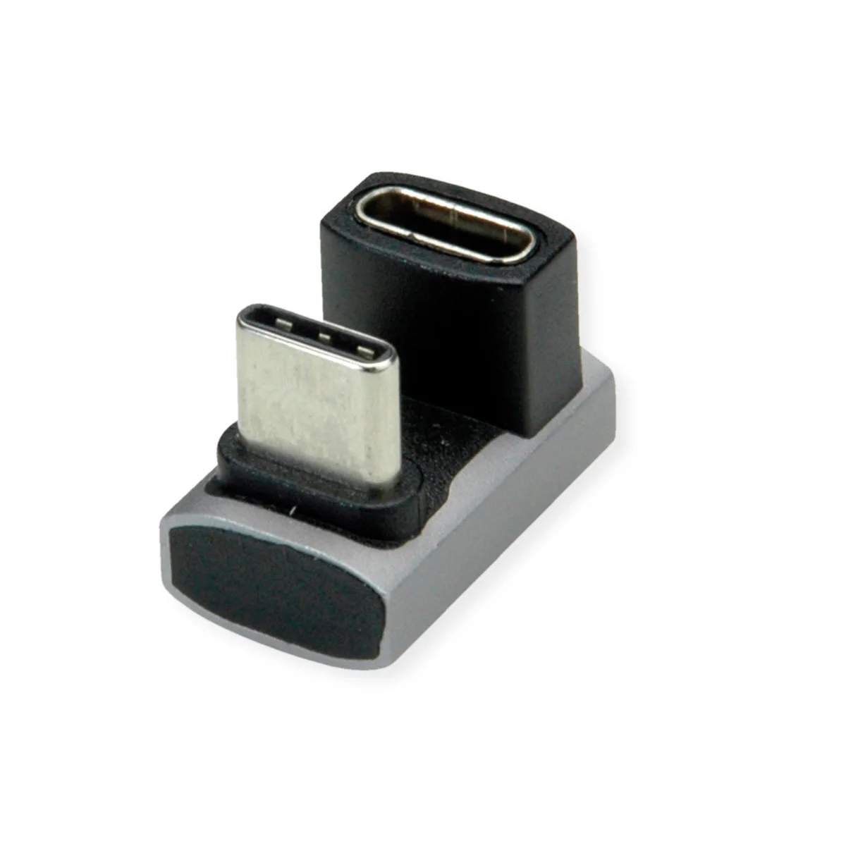 ROLINE USB4 Gen 3x2 Adapter Typ C ST/BU, Aluminium, 360°, breit, silberfarben
