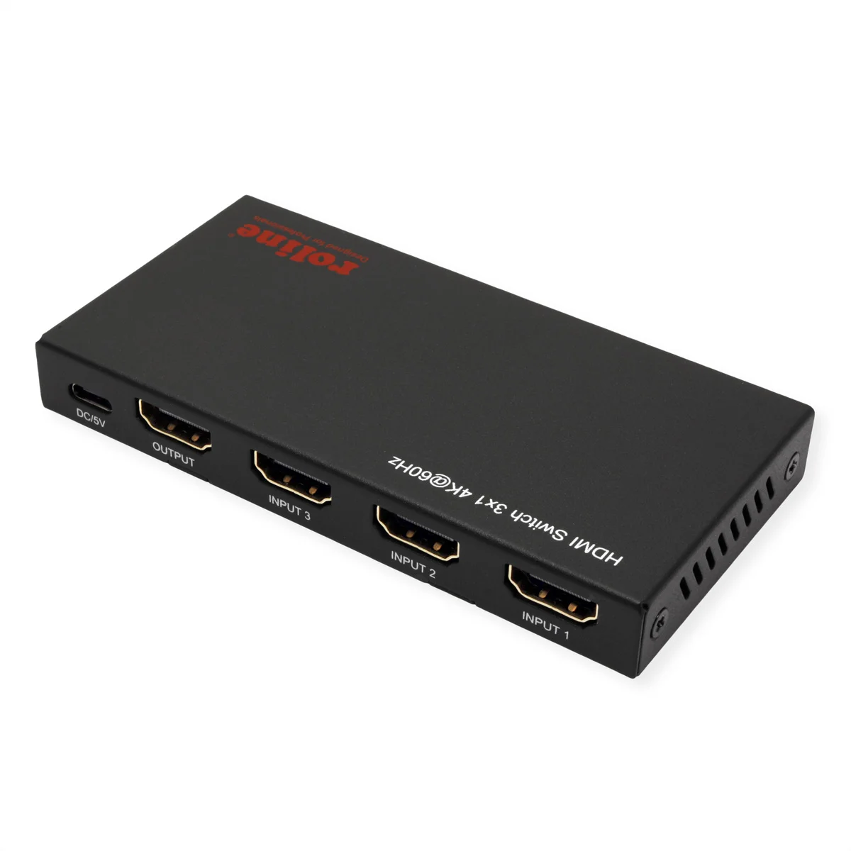 ROLINE 4K HDMI Switch, 3-fach, mit Fernbedienung