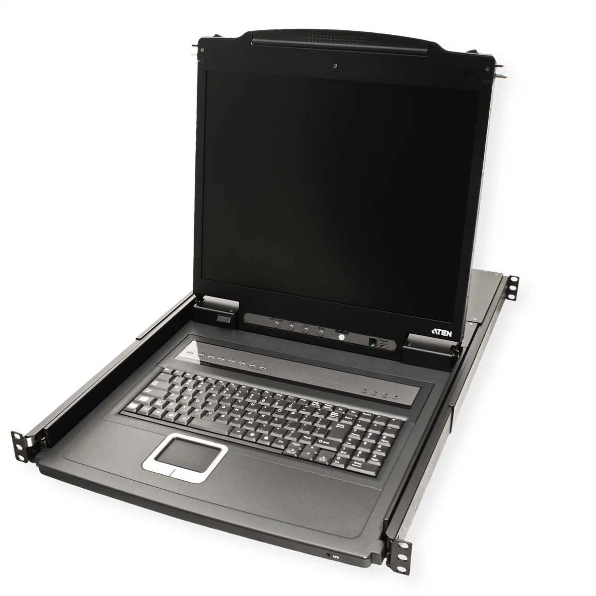 ATEN CL1308N KVM-Switch, 48cm TFT, VGA, PS/2-USB, 8 Port, US-Layout