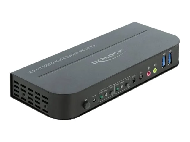 DELOCK HDMI KVM Switch 4K 60Hz USB Audio
