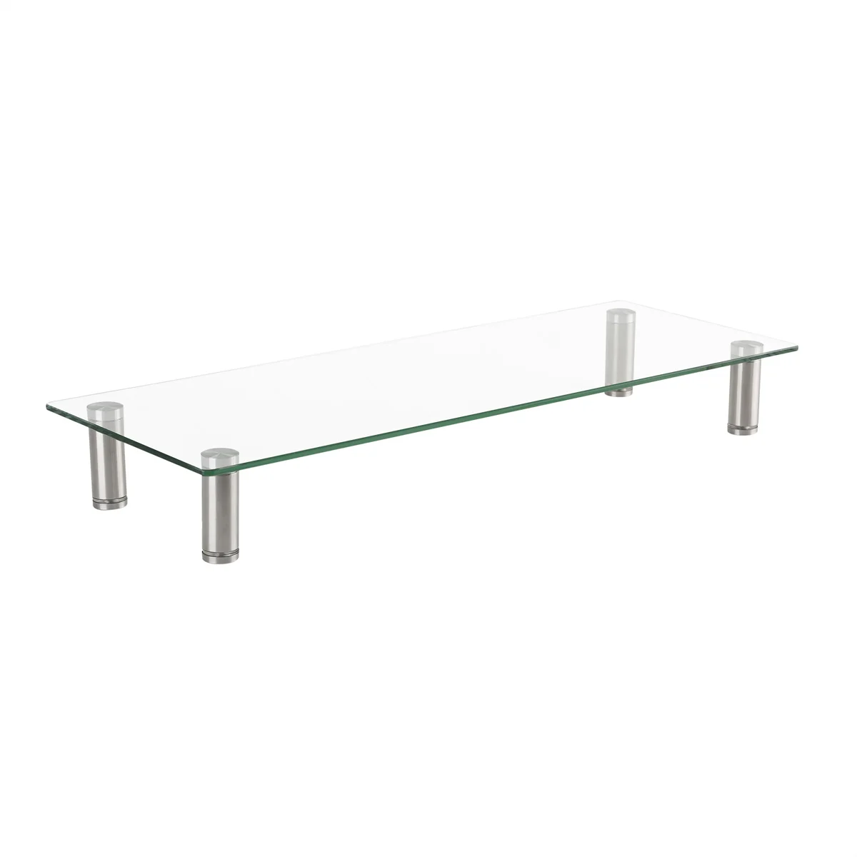 ROLINE Höhenverstellbarer Glas-Monitor-Ständer rechteckig, bis 20 kg