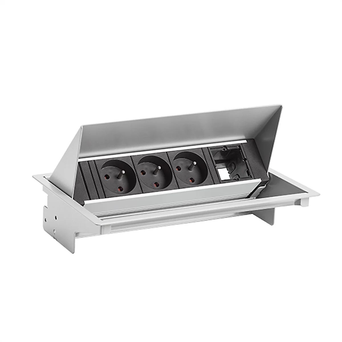 BACHMANN CONEO Set 3xUTE 1xCM 0,2m GST18 weissaluminium