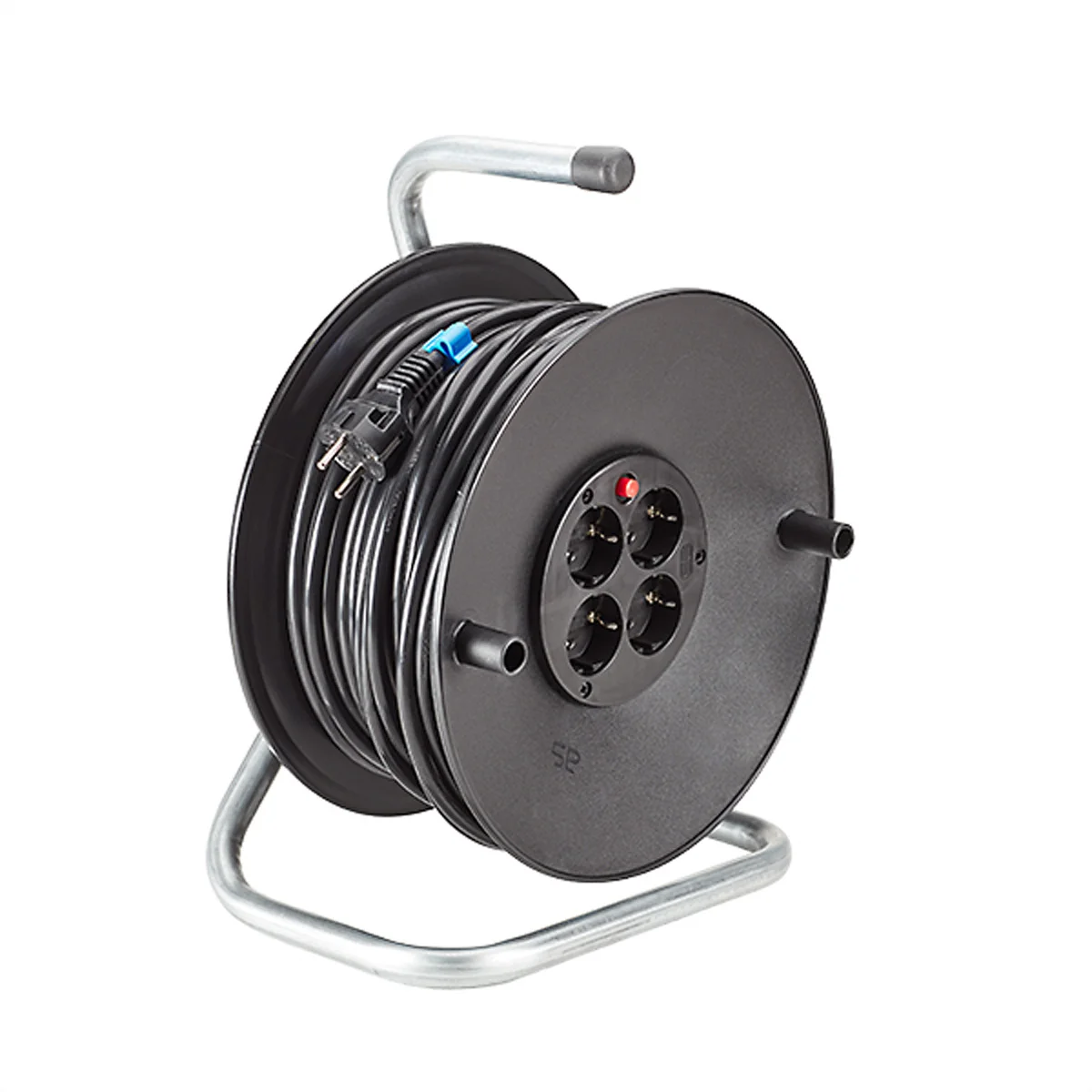 BACHMANN Schutzkontakt-Aufrollkabeltrommel 4fach 230VAC, 50 m