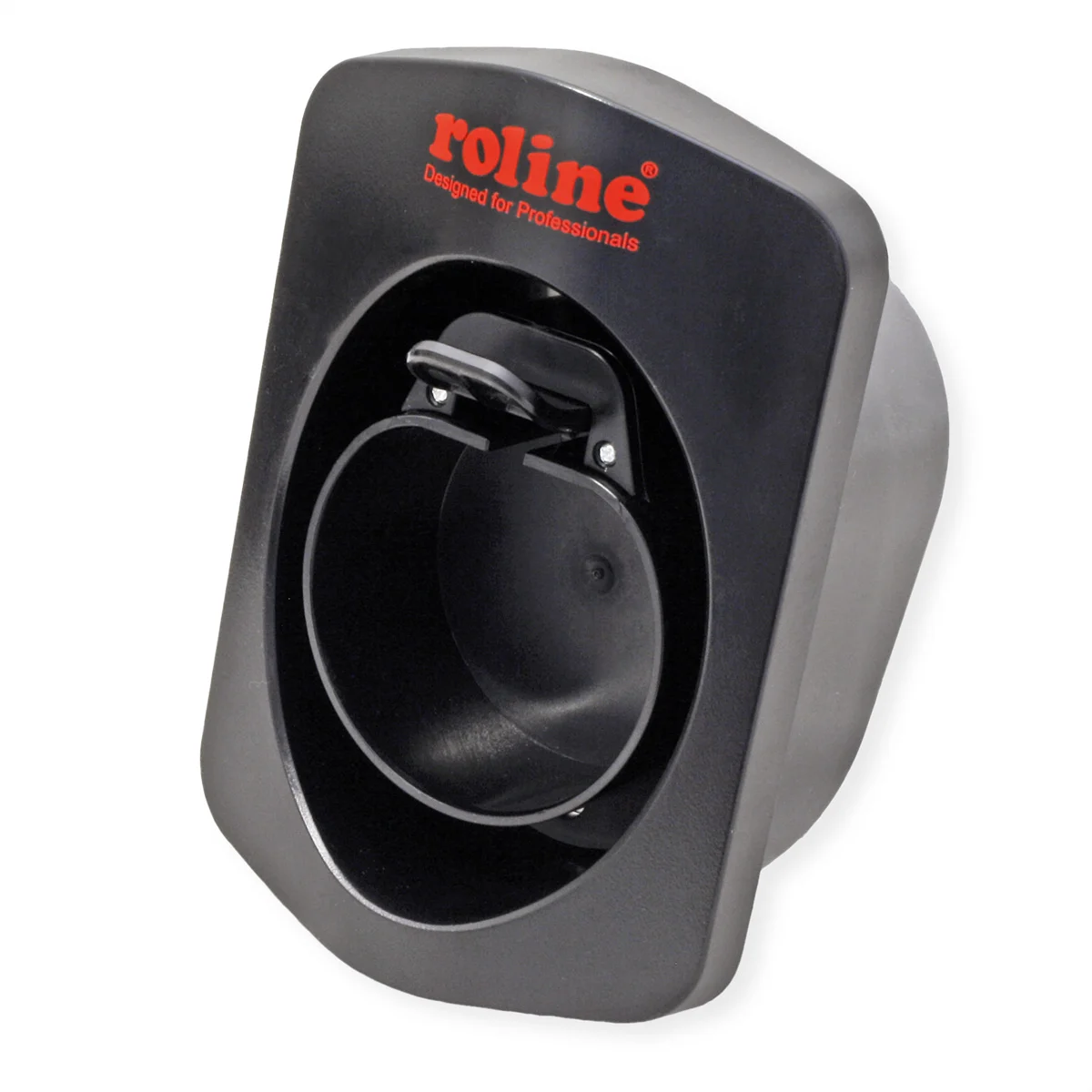 ROLINE Wandhalterung für E-Auto-Ladekabel, mit Kabelablage und Sperrmechanismus