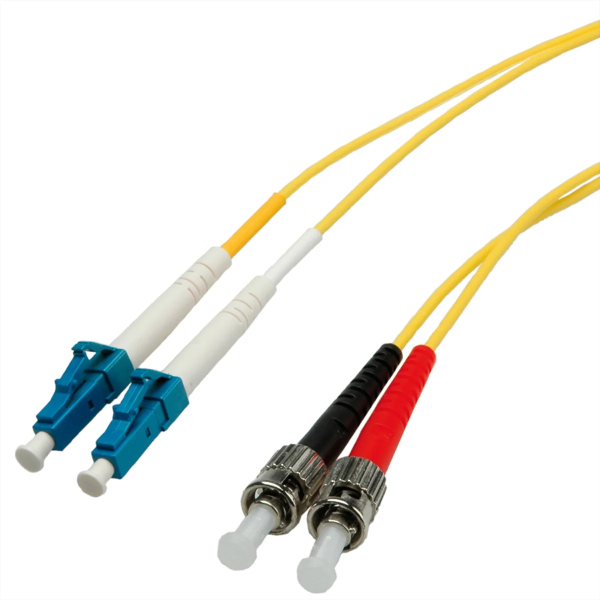 Quality LWL-Kabel Single Mode E9/125µm OS2, LC/ST, gelb, 2 m