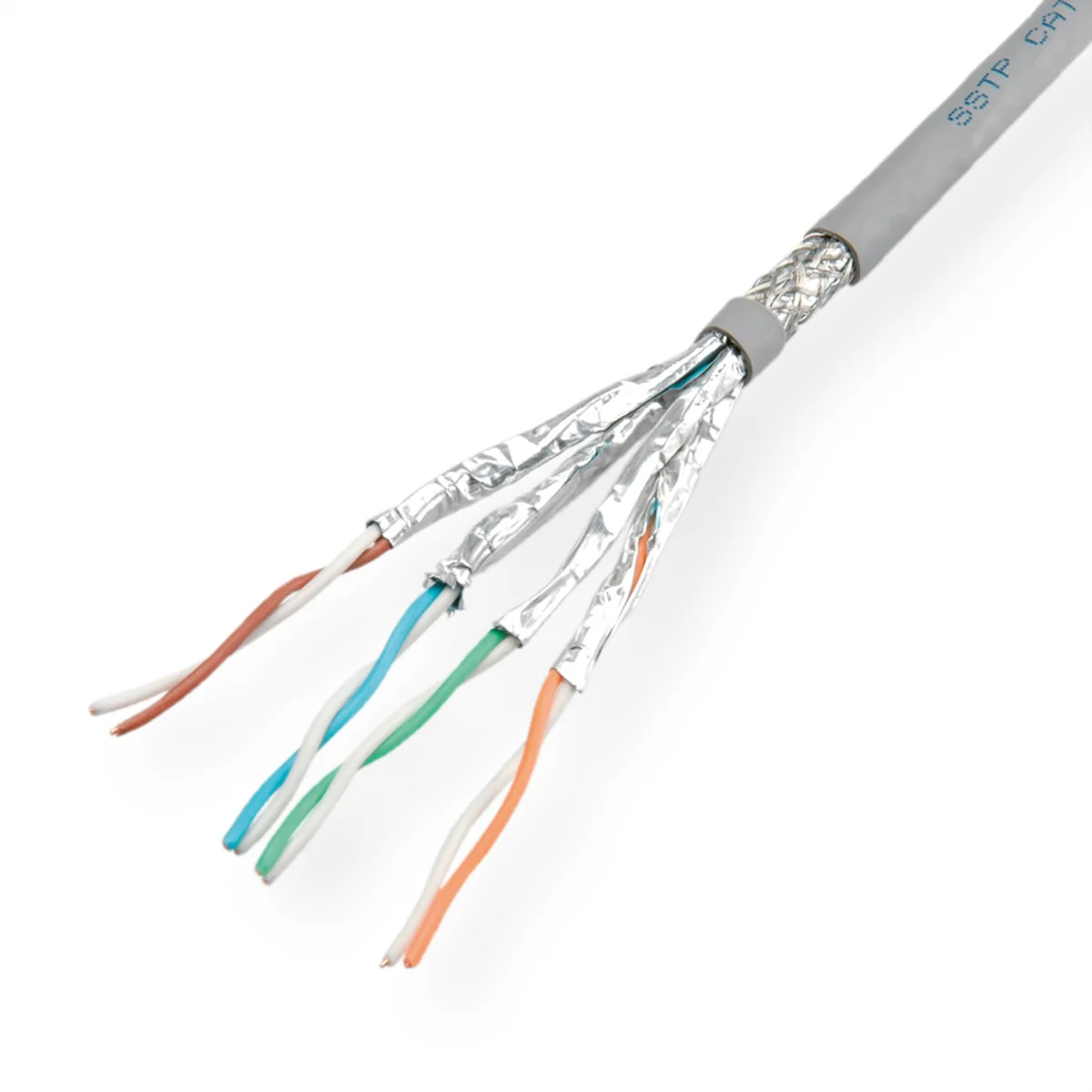 ROLINE S/FTP-(PiMF-) Kabel Cat.6 (Class E) Massivdraht, 100m