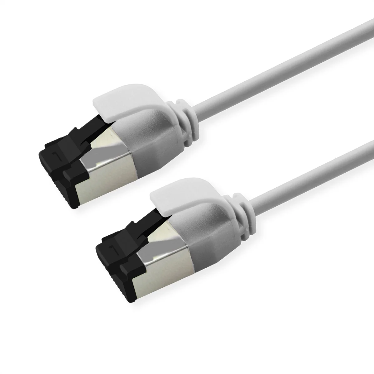 ROLINE U/FTP Patchkabel Cat.8 (Class I), slim, LSOH, Litzendraht, grau, 3 m