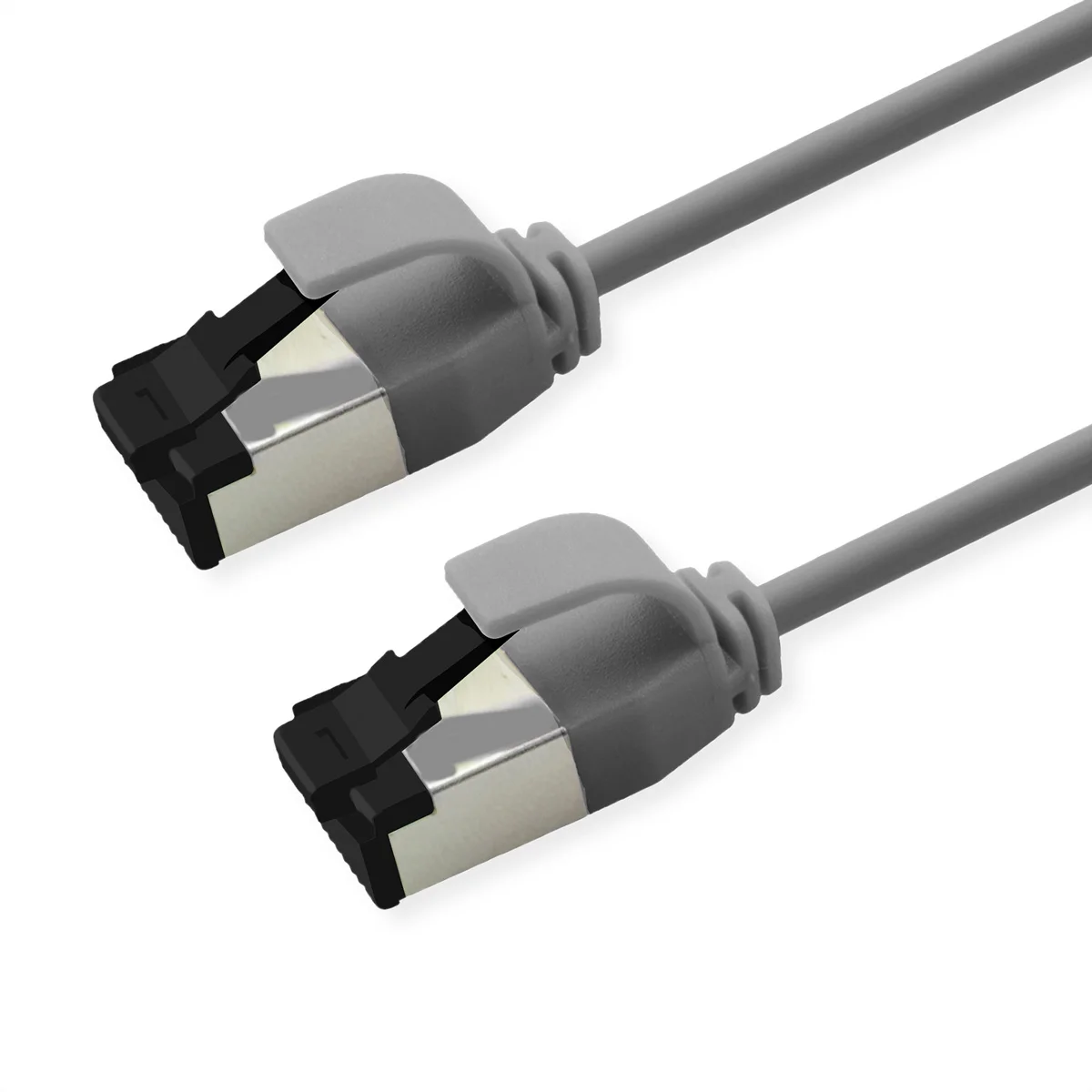 ROLINE S/FTP-(PiMF-) Patchkabel Cat.8 (Class I), Slim, LSOH, PoE, grau, 3 m