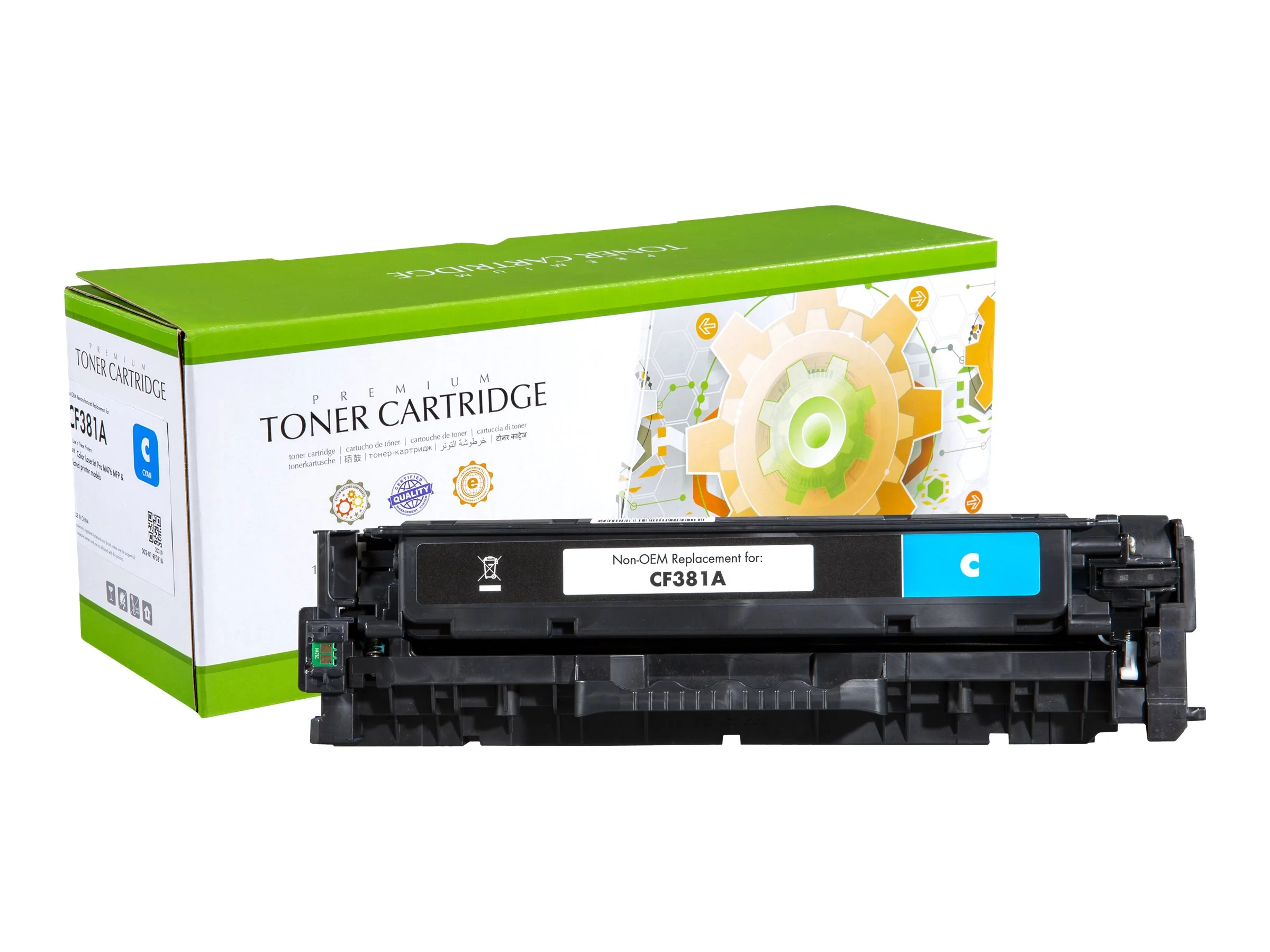 STATIC cartr HP CF381A cyn reman 2.7K