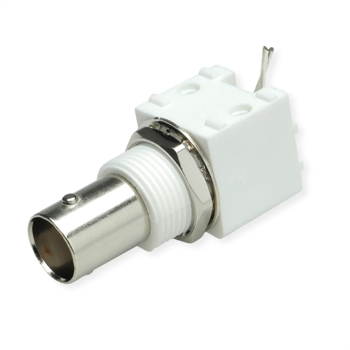 TELEGÄRTNER BNC-Einbaubuchse 50 Ohm, print abgewinkelt