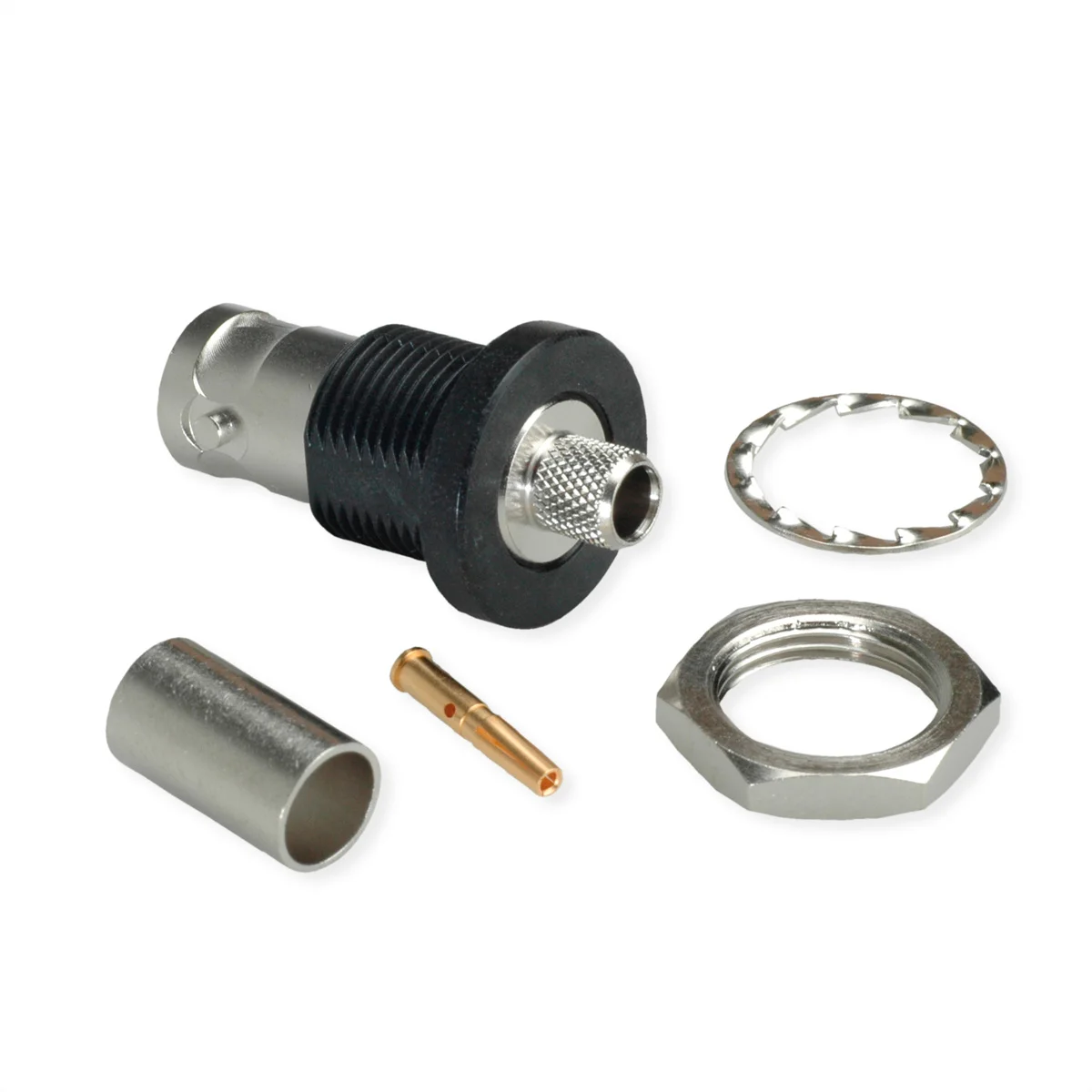 TELEGÄRTNER BNC-Kabeleinbaubuchse 75 Ohm für RG-59B/U, isoliert