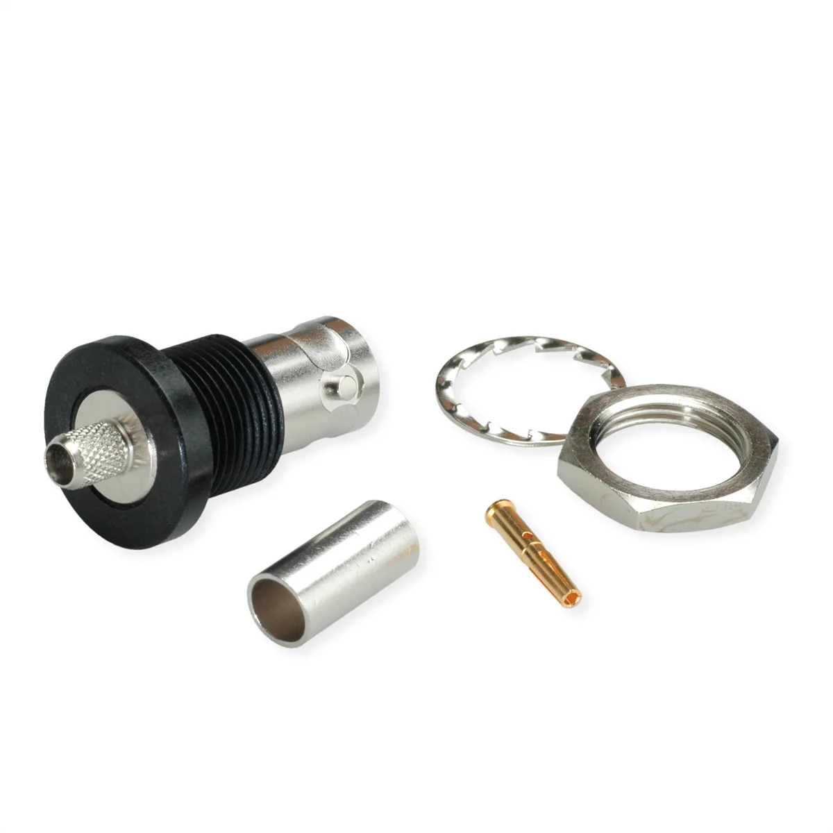 TELEGÄRTNER BNC-Kabeleinbaubuchse 50 Ohm für  RG-58C/U, isoliert