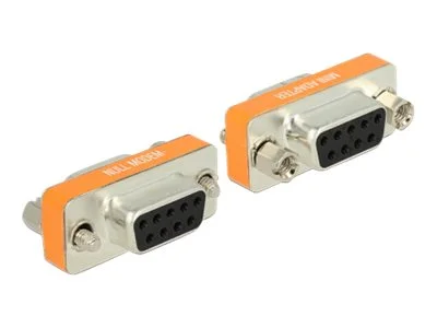 DELOCK Adapter Sub-D 9Pin Bu/Bu Nullmode