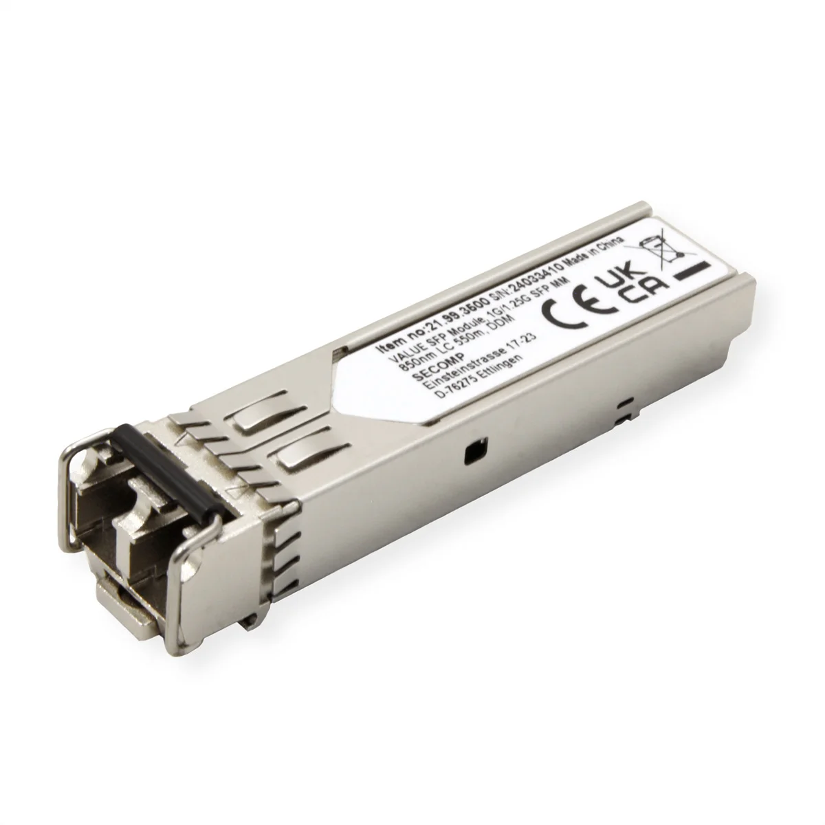VALUE SFP Modul (MiniGBIC) SX/LC, 1/1,25G, Multimode 850nm, max. 550m