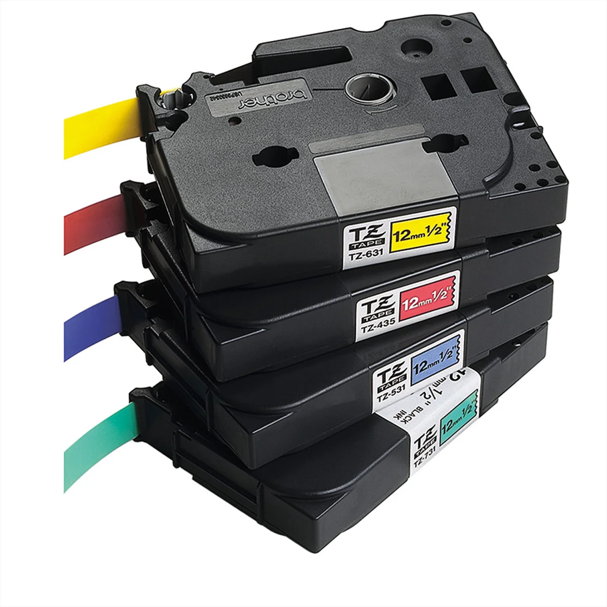 BROTHER TZe-551 Schriftband 24 mm laminiert blau/schwarz