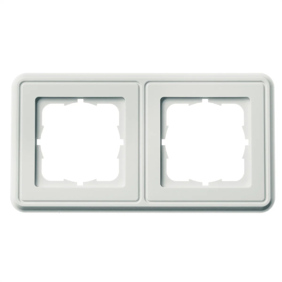 TELEGÄRTNER Abdeckrahmen 151 x 80 mm, 2-fach, alpinweiss