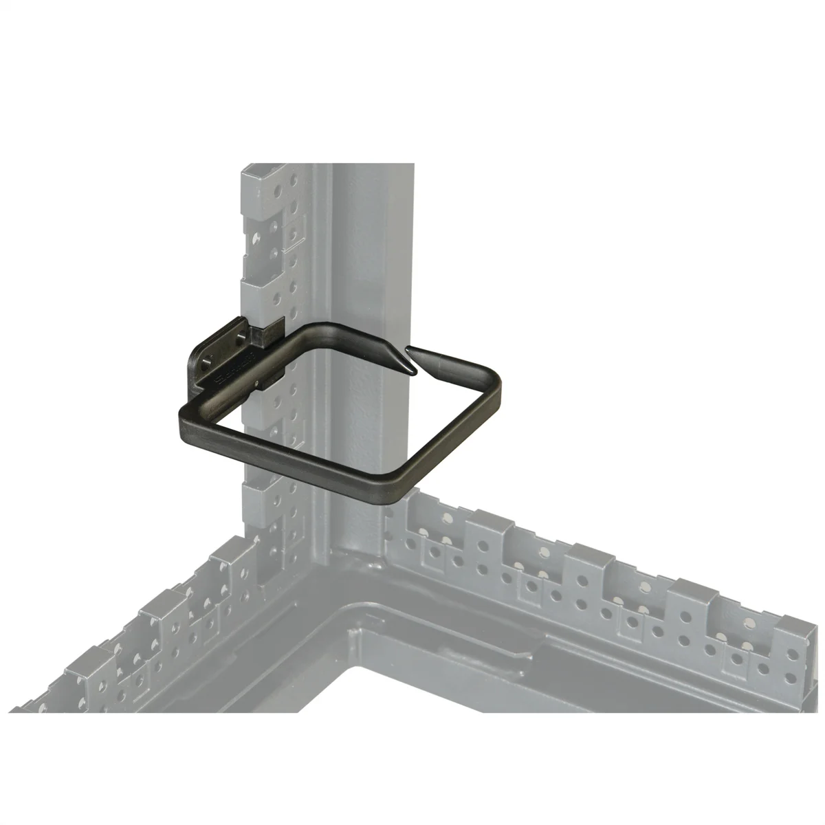 SCHROFF VARISTAR Kabelöse Kunststoff, 100x100, 4 St., an Holm (Schrankbreite 800 mm)