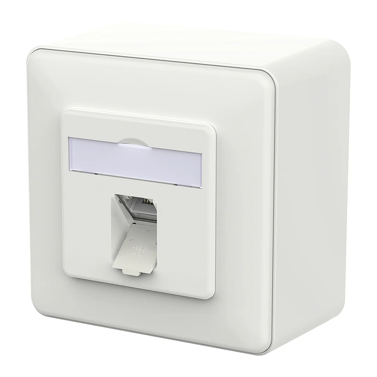 METZ CONNECT E-DAT C6A IDC Dose, 1 Port, AP, verkehrsweiß