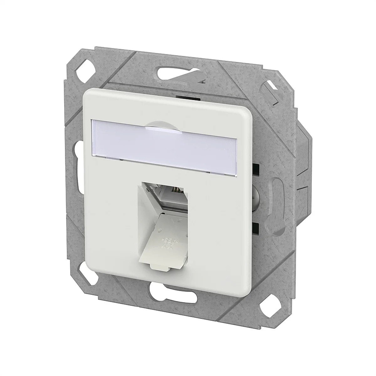 METZ CONNECT E-DAT C6A LSA++ Dose, 1 Port, UPk, verkehrsweiß