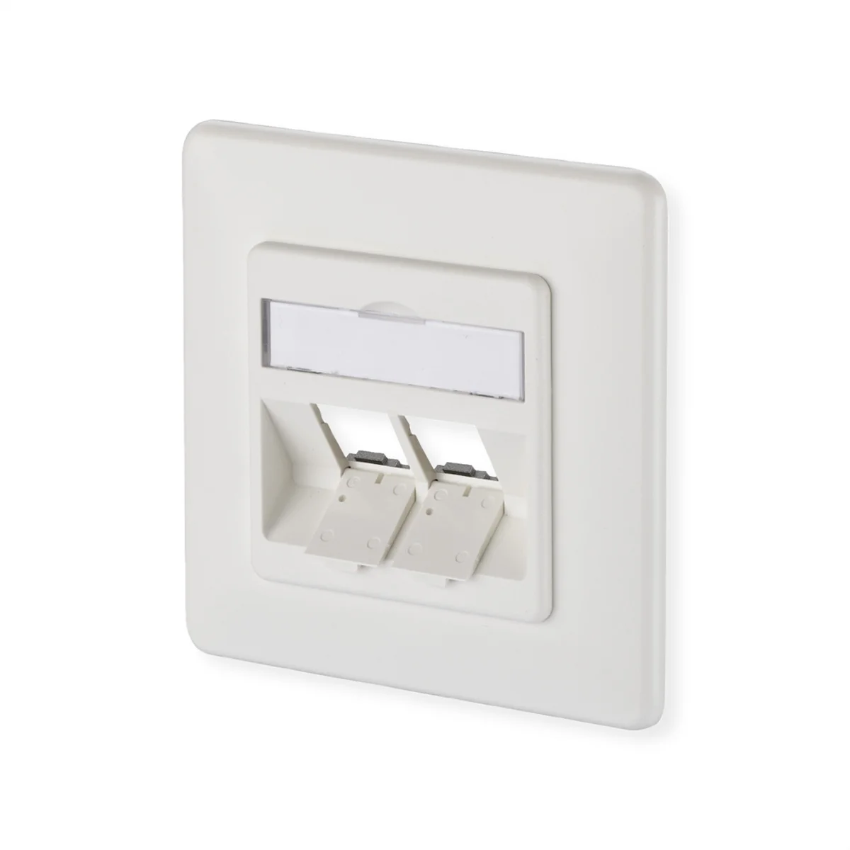 METZ CONNECT Modul Anschlussdose UP, 2 Port unbestückt reinweiß