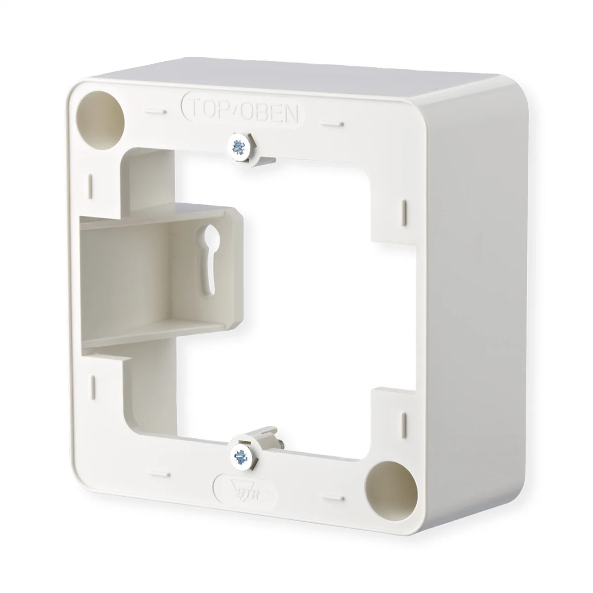 METZ CONNECT Aufputzrahmen 85 x 85 mm, 1fach, reinweiß
