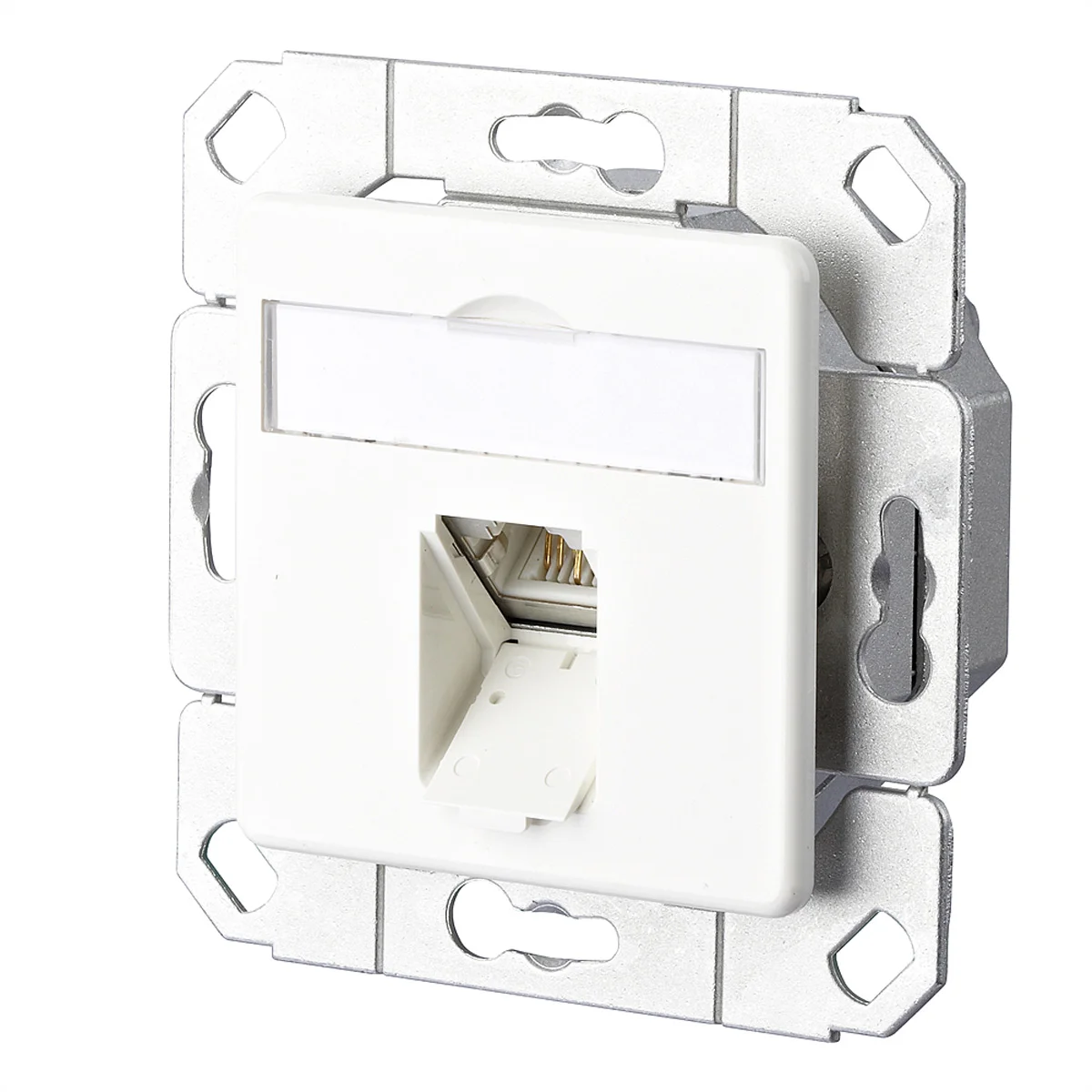 METZ CONNECT E-DAT C6A 1 Port UPk, reinweiß