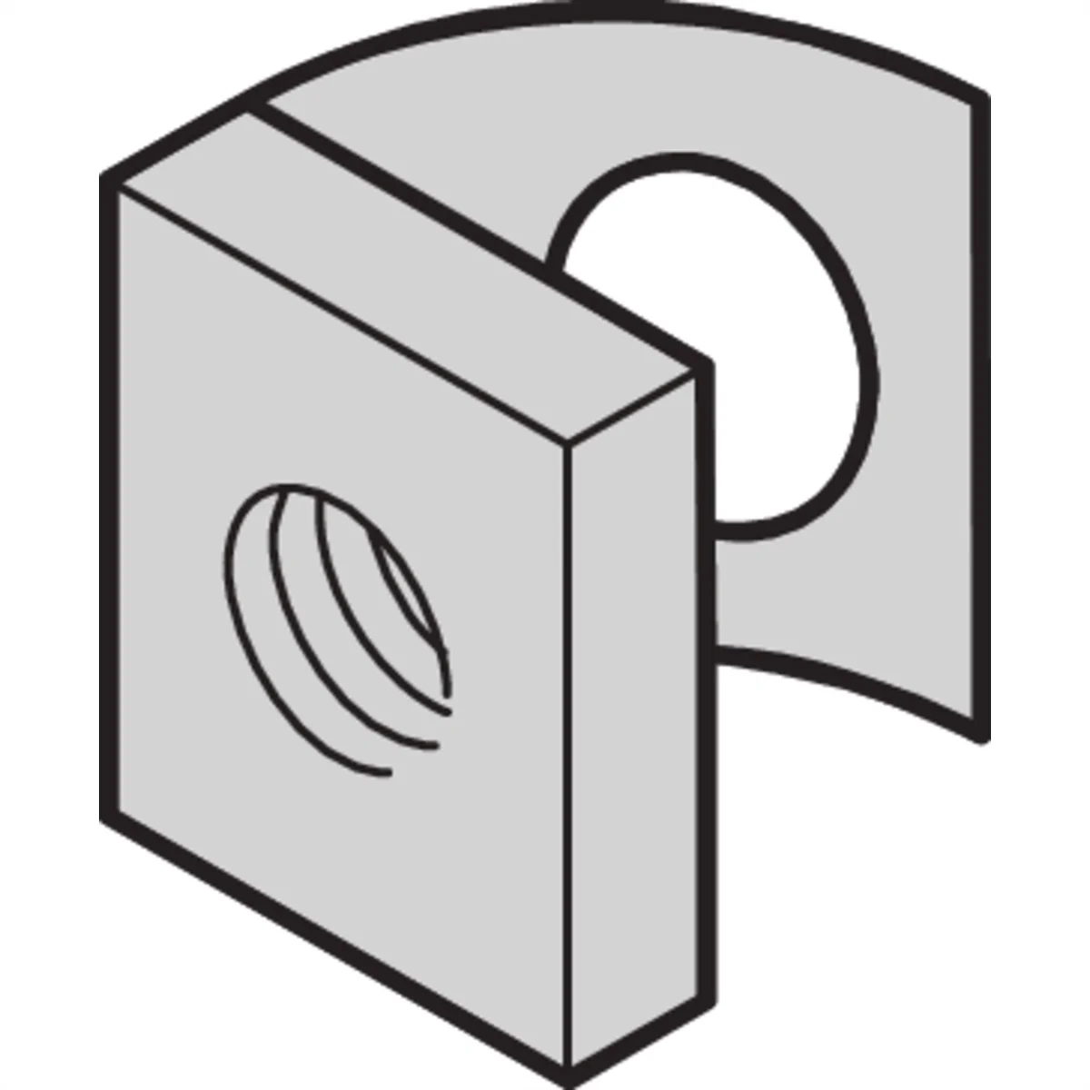 SCHROFF Schiebemutter - NTS SCHIEBEMUTTERN M6 100STK
