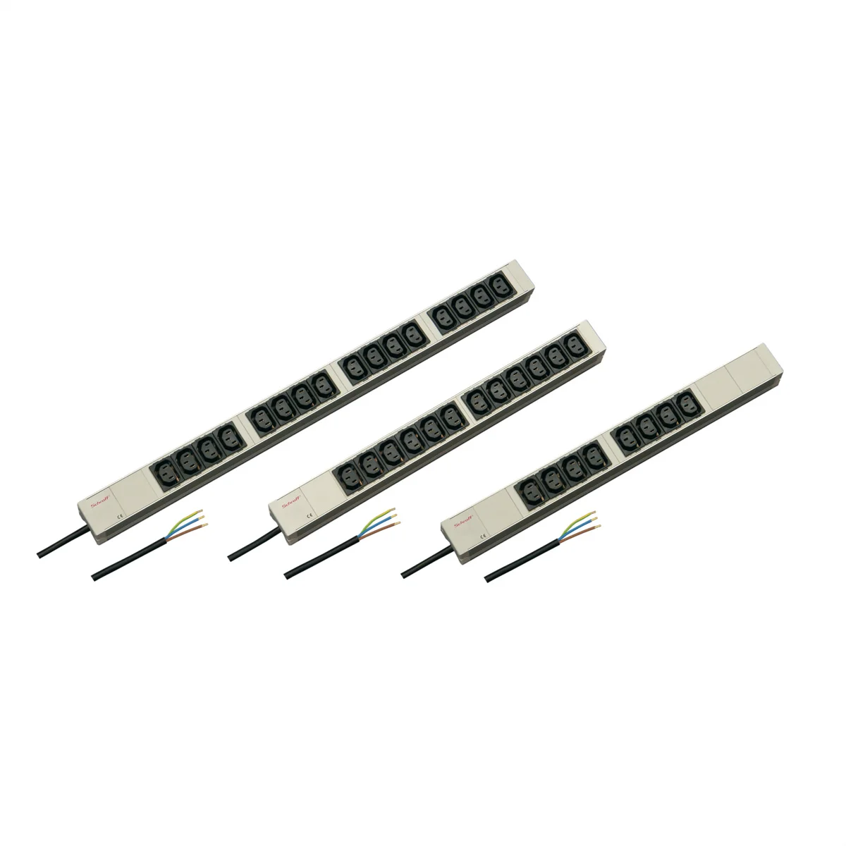 SCHROFF IEC-Steckdosenleiste, C13 - STECKDOSENL. 8XC13 438,5LG