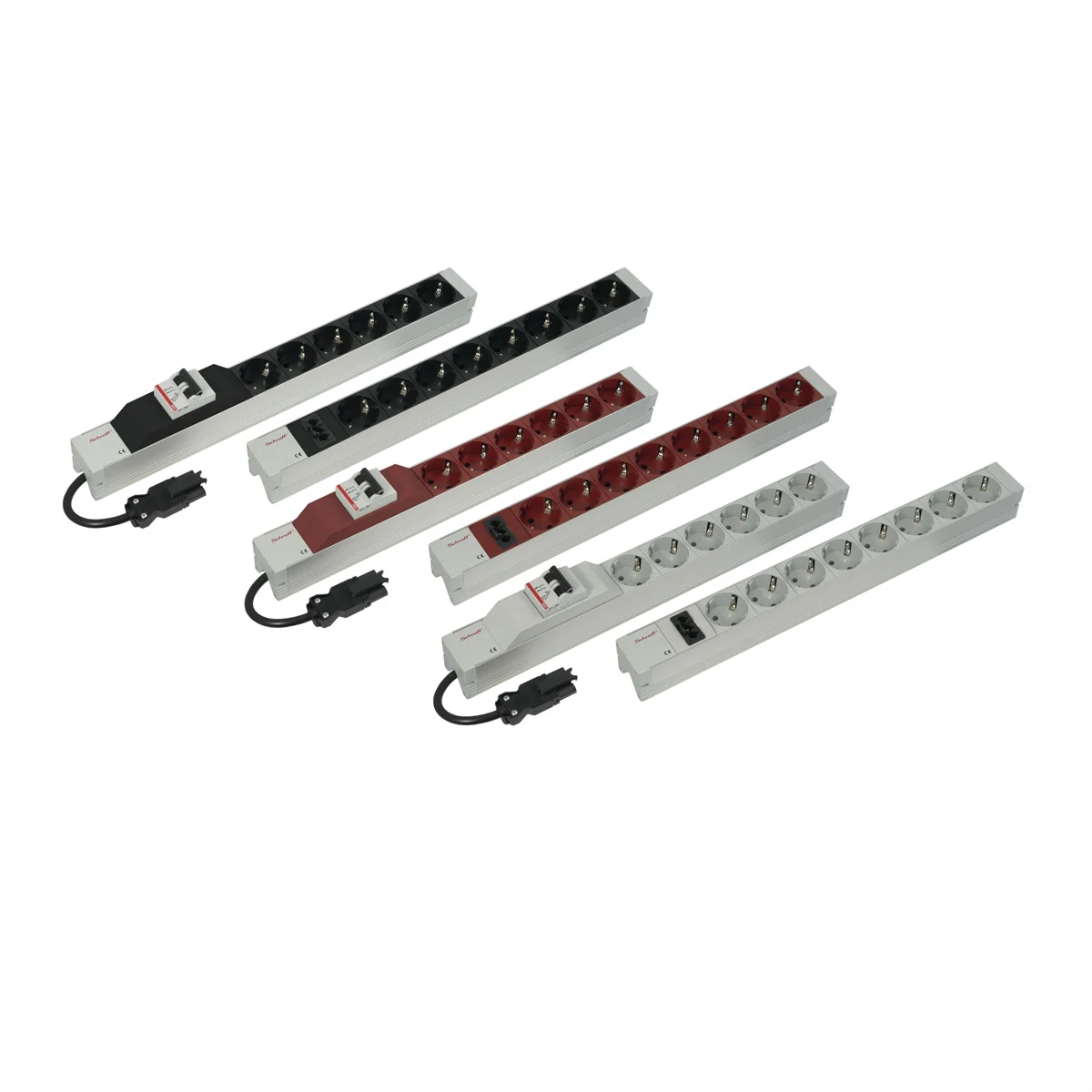 SCHROFF Schutzkontakt-Steckdosenl.Wieland Anschluss-STDL.8DO.Schutzkontakt WEISS