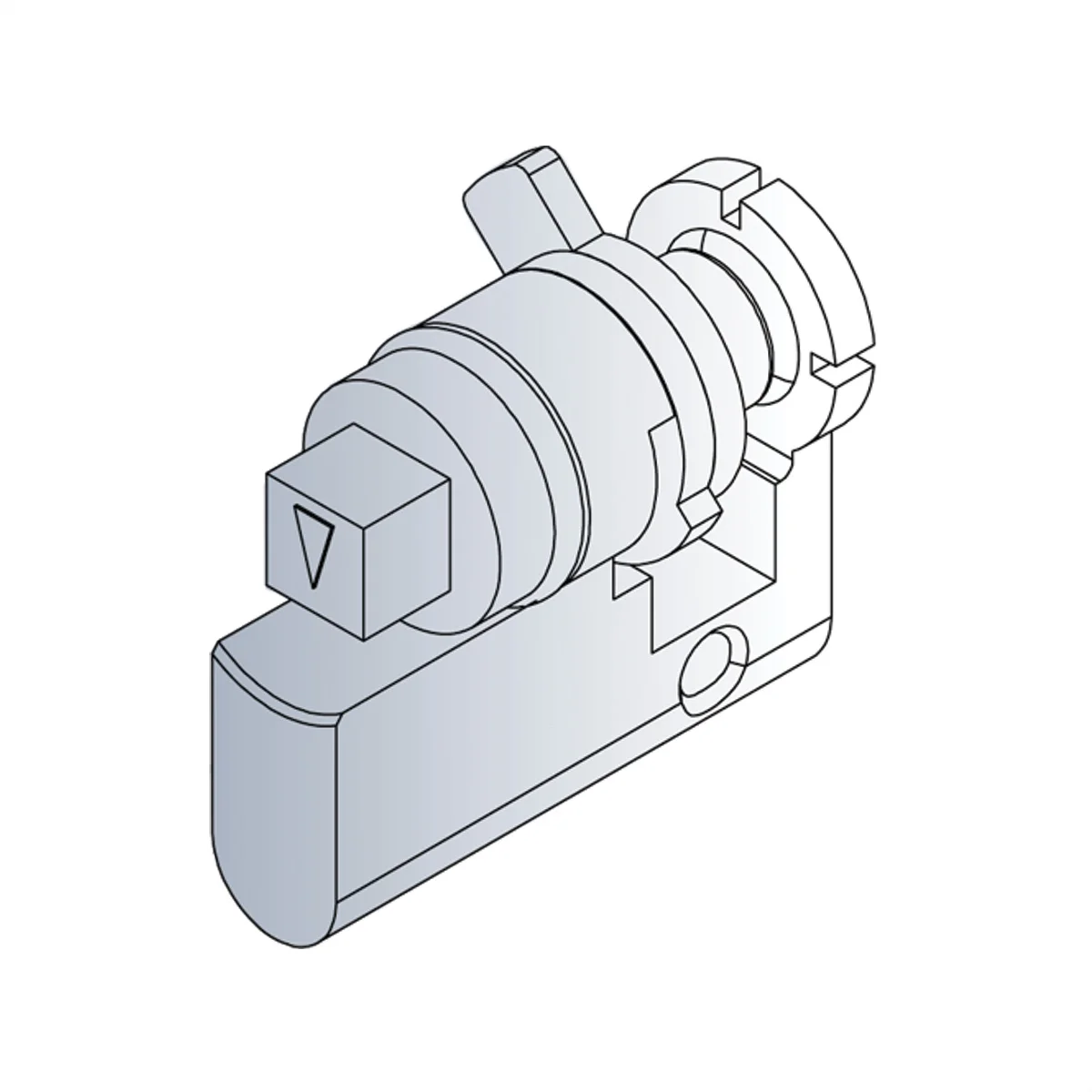 Schroff Zylinder 8MM Square Bit