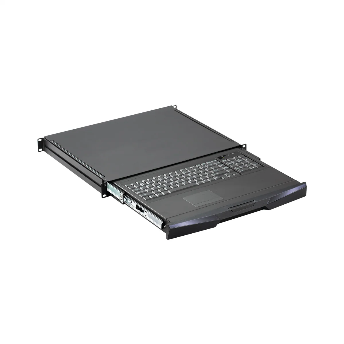 Schroff Tastaturschubf. 1HE DE RAL9005 Auszug