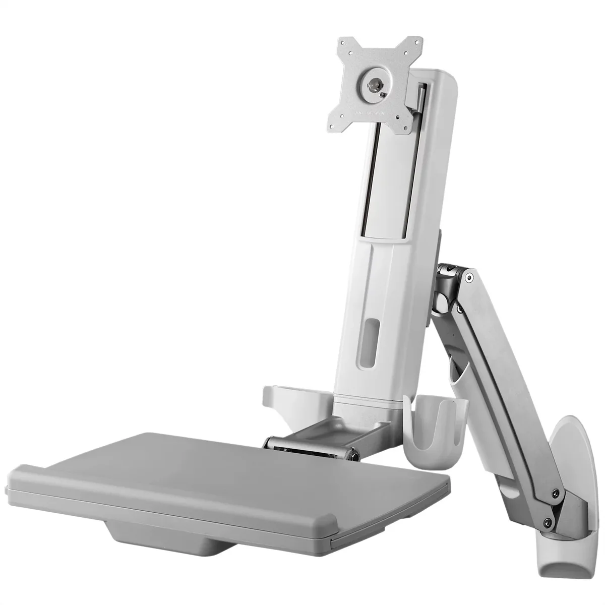 SCHROFF Verstellbarer Monitorarm mit Tastatur Ablage, bis 8 kg