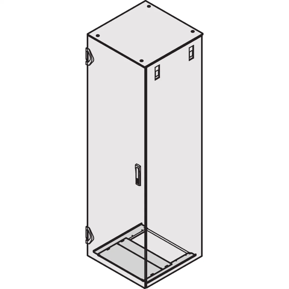 Schroff Bodenplatte 600B 1100T RAL7021