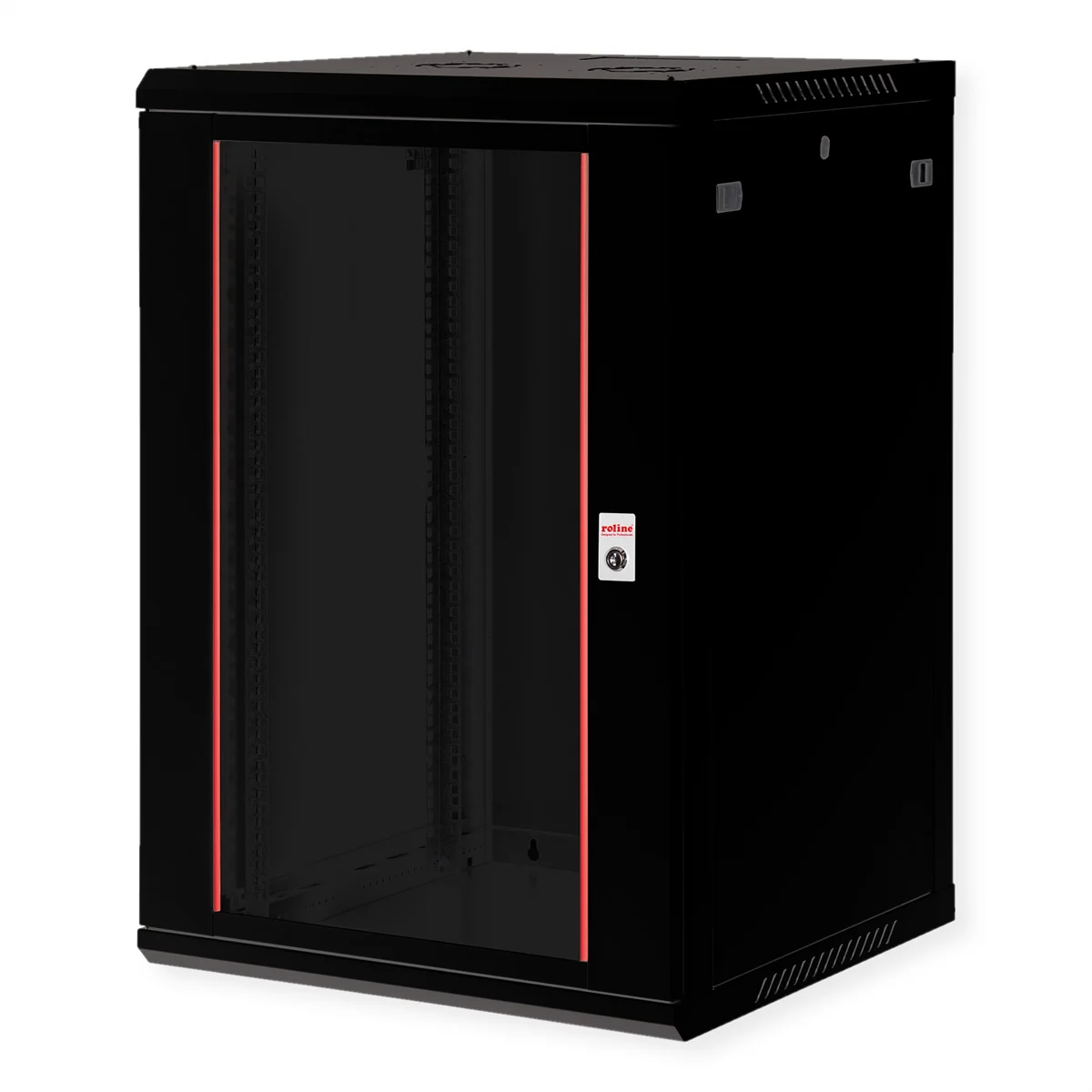 ROLINE 19-Zoll Wandgehäuse Basic Plus 18HE, 600x600 BxT schwarz