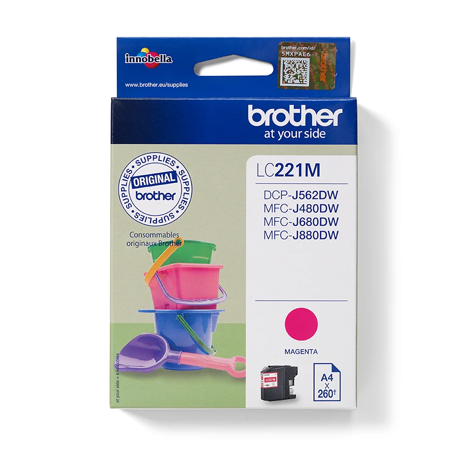 Brother LC221M Druckerpatrone 1 Stück(e) Original Magenta